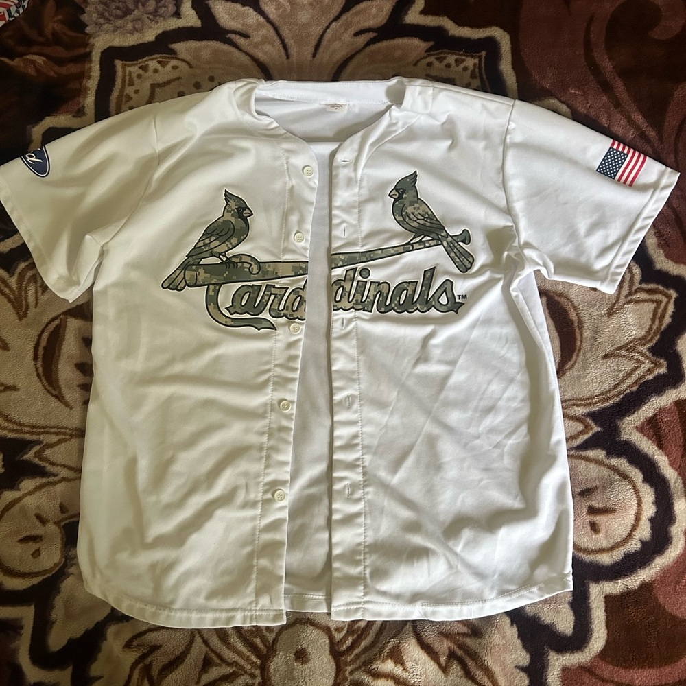 White Cardinals Baseball Jersey